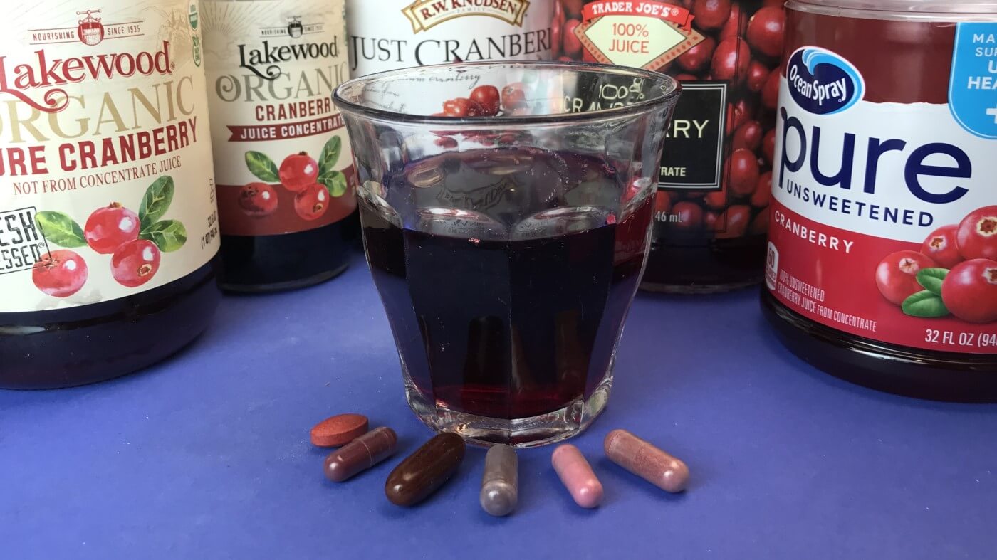 Cranberry juice, Azo for drug test